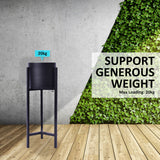 NNEDSZ 65cm Black Plant Stand Planter Shelf Rack 1 Tier Steel