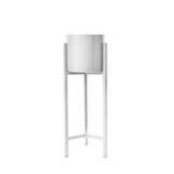 NNEDSZ 65cm White Plant Stand Planter Shelf Rack 1 Tier Steel