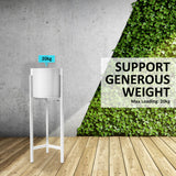 NNEDSZ 2 Set 65cm White Plant Stand Planter Shelf Rack 1 Tier Steel