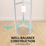 NNEDSZ 2 Set 65cm White Plant Stand Planter Shelf Rack 1 Tier Steel