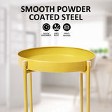NNEDSZ 2 Set 50cm Gold Plant Stand Planter Shelf Rack 2 Tier Steel