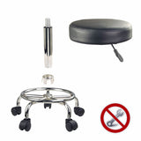 NNEDSZ Forever Beauty 4 Set Black Salon Barber Stool Swivel Round Type