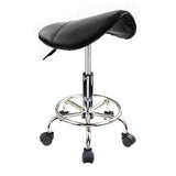 NNEDSZ Forever Beauty Black Salon Barber Stool Swivel Saddle Type