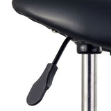 NNEDSZ Forever Beauty Black Salon Barber Stool Swivel Saddle Type