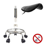 NNEDSZ Forever Beauty Black Salon Barber Stool Swivel Saddle Type
