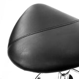 NNEDSZ Forever Beauty 2 Set Black Salon Barber Stool Swivel Saddle Type