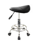 NNEDSZ Forever Beauty 4 Set Black Salon Barber Stool Swivel Saddle Type
