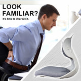 NNEDSZ 2 Set Grey Slender Chair Posture Correction Seat Floor Lounge Stackable