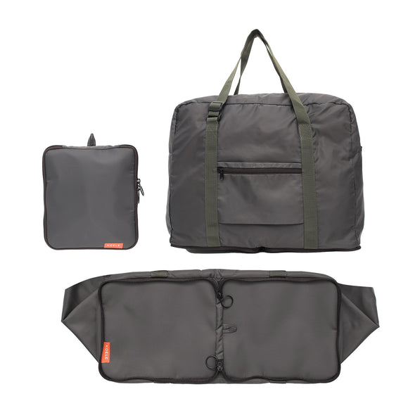 NNEDSZ Khaki Shopper Bag Travel Duffle Bag Foldable Laptop Luggage KO-BOSTON