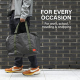 NNEDSZ Khaki Shopper Bag Travel Duffle Bag Foldable Laptop Luggage KO-BOSTON