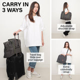 NNEDSZ Khaki Shopper Bag Travel Duffle Bag Foldable Laptop Luggage KO-BOSTON