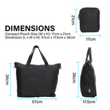 NNEDSZ Black Shopper Bag Tote Bag Foldable Travel Laptop Grocery KO-DUAL