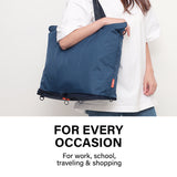 NNEDSZ Navy Shopper Bag Tote Bag Foldable Travel Laptop Grocery KO-DUAL