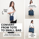 NNEDSZ Navy Shopper Bag Tote Bag Foldable Travel Laptop Grocery KO-DUAL