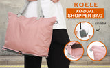NNEDSZ Pink Shopper Bag Tote Bag Foldable Travel Laptop Grocery KO-DUAL