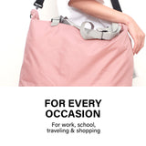 NNEDSZ Pink Shopper Bag Tote Bag Foldable Travel Laptop Grocery KO-DUAL