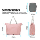 NNEDSZ Pink Shopper Bag Tote Bag Foldable Travel Laptop Grocery KO-DUAL