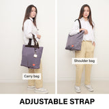 NNEDSZ Purple Shopper Bag Tote Bag Foldable Travel Laptop Grocery KO-SHOULDER