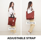 NNEDSZ Wine Shopper Bag Tote Bag Foldable Travel Laptop Grocery KO-SHOULDER