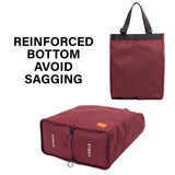NNEDSZ Wine Shopper Bag Tote Bag Foldable Travel Laptop Grocery KO-SHOULDER