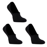 NNEDSZ 3 Pack Large Black Cushion No Show Ankle Socks Non-Slip Breathable