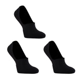 NNEDSZ 3 Pack Medium Black Cushion No Show Ankle Socks Non-Slip Breathable