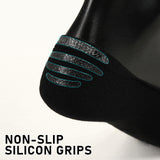 NNEDSZ 3 Pack Medium Black Cushion No Show Ankle Socks Non-Slip Breathable