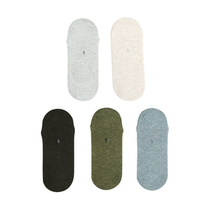 NNEDSZ 5 Pack Small Multi Colour Daily No Show Ankle Socks Non-Slip Breathable