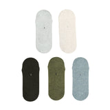 NNEDSZ 5 Pack Small Multi Colour Daily No Show Ankle Socks Non-Slip Breathable