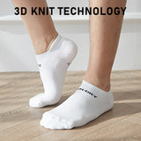 NNEDSZ 4 Pack Large White Seamless Sport Sneakers Socks Non-Slip Heel Tab