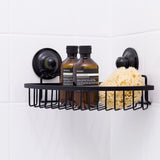 NNEDSZ Black Medium Corner Basket Removable Suction
