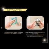 NNEDSZ 4PC White 56mm Suction Hook Removable