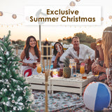 NNEDSZ Home Ready 4Ft 120cm 390 tips Green Snowy Christmas Tree Xmas Pine Cones + Bauble Balls