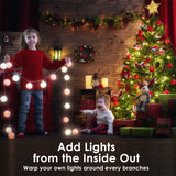 NNEDSZ Home Ready 6Ft 180cm 930 tips Green Snowy Christmas Tree Xmas Pine Cones