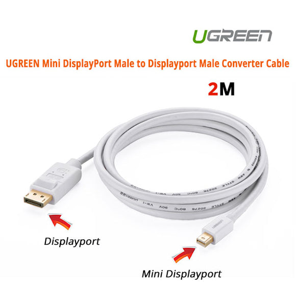 NNEDSZ Mini DisplayPort Male to Displayport Male Converter Cable (10408)