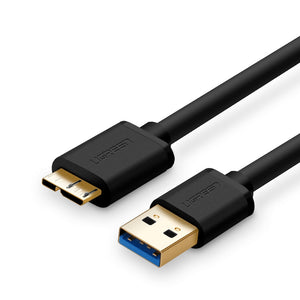 NNEDSZ 3.0 A Male to Micro USB 3.0 Male Cable 1m (Black) 10841