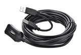 NNEDSZ USB 2.0 Active Extension Cable 10M with USB Power 5M (20214)