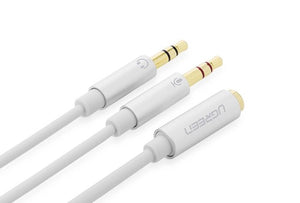 NNEDSZ 3.5mm Female to 2mm male audio cable - White (20897)