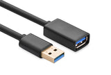 NNEDSZ  USB 3.0 Extension Male Cable 0.5m Black (30125)