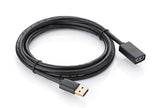 NNEDSZ  USB 3.0 Extension Male Cable 0.5m Black (30125)