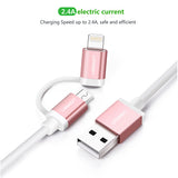NNEDSZ Micro-USB to USB Cable with Lightning Adapter 1.5M (30471)