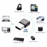 NNEDSZ USB Bluetooth 4.0 Adapter - Black (30722)