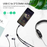 NNEDSZ 30732 USB-C to 3.5mm Splitter