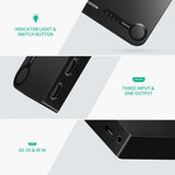 NNEDSZ 1 x 3 HDMI Switch - Black (40234)