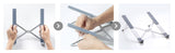 NNEDSZ 40289 Foldable Laptop Stand (Silver)