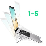 NNEDSZ 40289 Foldable Laptop Stand (Silver)