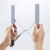 NNEDSZ 40289 Foldable Laptop Stand (Silver)