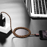 NNEDSZ Lightning Cable - Dark brown 1M (40689)