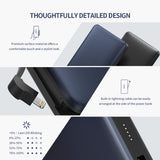 NNEDSZ 20000mAh Power Bank With Lightning Cable (Jazz Blue) 40902