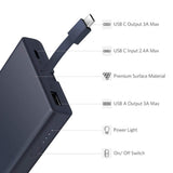 NNEDSZ 10000mAh Power bank With TypeC cable - Blue (40972)